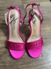 Michelle Baena  Playboy Covermodel  Hot Pink Worn Heels 5 5 Signed With Photos