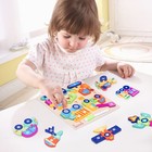 Montessori Wooden Puzzle For Toddler 3-in-1 Animal Shape Learning Drawing Board