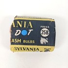 6 Vtg Sylvania Blue Dot Flash Bulbs  Press 25b For Polaroid Cameras