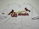 Vtg Majestic Mlb St  Louis Cardinals Baseball Jersey Size Large White  read 