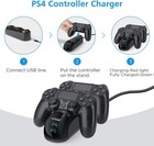 Ps4 Controller Charger  Upgraded Fast-charging Port Docking Station Stand For Ps