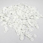 Sequins Glossy White   3  5mm Round Cup  1000    10k  25  Off  Pieces Loose Hq