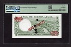 Sierra Leone 1 Leone Nd 1970  P1cs Specimen  Uncirculated Graded 66 Top Pop