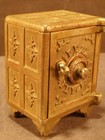  1900 s Ideal Safe Deposit Cast Iron Combination Safe Coin Penny Piggy Toy Bank 