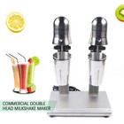 560w Commercial Milk Shake Machine Double Head Drink Mixer Stainless Steel New