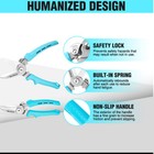 Duratech 7  Heavy Duty Scissor Industrial Scissors Pruning Shears Serrated Blade