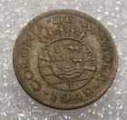 Coin Portuguese Angola 1949 10 Centavos Xf Km70