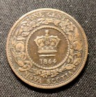 1864 Nova Scotia  1 Cent  Enn Coins