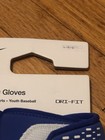 New Nike Alpha Huarache Blue Batting Gloves Diamond Sports Youth Baseball Large