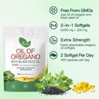 Oil Of Oregano With Black Seed Oil Softgels 6200mg high Carvacrol   Thymoquinone