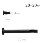 Sgtkjsjs Computer Cooling Fan Mount Screws Kit - Long   Short Screws    