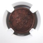 1851 Coronet Half Cent Ngc Unc Details C-1 Coin As12