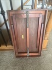 Vintage Mid Century Modern Ferguson Bros Mfg Foldaway Tray Table High Mahogany