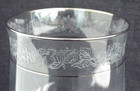 Lenox Crystal Moonspun 7    Water Goblet Wine Glass Platinum Etched 4 Available