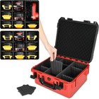 Waterproof Battery Storage Case With 9 Dividers For M18 M12 12v 18v Tool Packs