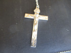 Beautiful Rosary With Sterling Silver Crucifix And Faceted Glass Beads