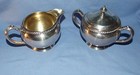 Vintage Oneida Silverplate Hollowware Creamer And Sugar Bowl W  Lid - Fiesta 