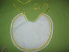 Vintage 1980 s Baby Dior Lot Of 4 Terrycloth Baby Bibs 2 Large 8  And 2 Small 6 