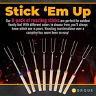 Corque Marshmallow Roasting Sticks  Smores Extendable  8  Light Oak