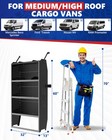 32 w X 60 h X 13 d Cargo Van Shelving Storage For Mid high Roof Ford Transit