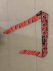 Sandana Headband Flying Skulls - Red grey W black Skulls