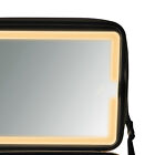 Travel Makeup Bag With Led Mirror 3 Color Adjustable Cosmetic Case Organizer