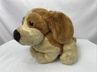 Vintage Russ Soft Plush Brown Dog Sitting 10   