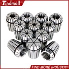 Findmall 12pcs Er25 1 8 -5 8  Spring Collet Set For Engraving Milling Lathe Tool