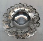 Vintage Egyptian 900 Silver Footed Dish 5    Pierced 71 Grams