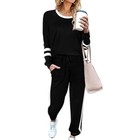 Womens 2 Pcs Tracksuits Set Tops Pants Ladies Joggers Sport Loungewear Plus Size