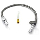 For Gm 4l60  4l60e Flexible Transmission Dip Stick Braided Firewall Mount Billet