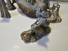Lot Of 6 Vtg Pewter Figures Wizard   Dragon Rawcliffe Masterworks Spoontiques