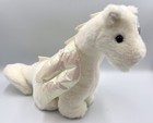 Ty Beanie Buddy Magic The Dragon White 15    Plush 2002   Mwmt   Tag Protector