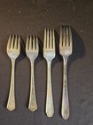 A Lot Of Four Vintage Silver-plated Forks  Lady Betty  H t  Wm Rodgers Co 