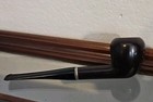 Vintage Estate Medico Apollo Tobacco Smoking Pipe Briar Wood W  Silver Band Usa
