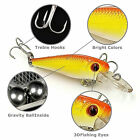 30pcs Kinds Of Fishing Lures Crankbaits Hooks Minnow Baits Bass Tackle Crank Set