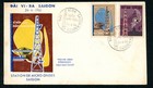 South Vietnam 5 Diff  Designs 1966 Fdc Sai Gon Microwave Station 276-277  l1039 