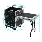 Proreck Rack Case 20   Rackable Depth With Slant Mixer Top One Side Table 12-u