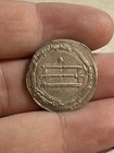 804 Ad Dirham Medieval Silver Old Coin Abbasid Madinat Al-salam Mint Al-rashid