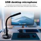 Usb Computer Mini Condenser Microphone Stand Recording Mic For Pc Desktop Laptop