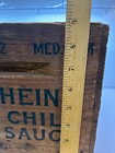 Vintage Wood Crate Heinz Chili Sauce Food And Drug Act 1906 Registry No  557
