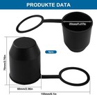 4 Pcs Trailer Hitch Ball Cover  Plastic Tow Bar Cover Cap  Trailer Protection Ca