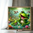 Diy 5d Diamond Painting Kits For Adults Diamond Art Happy Frogs Diamond Paintin 