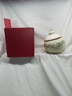 Lenox Holiday Christmas Ball Ornament Figural Cookie Jar W Lid Nib Box