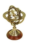 Vintage Brass Antique Armillary Tabletop Marine Sphere Globe Nautical Decor Gift
