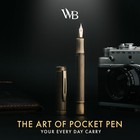 Wordsworth And Black Fountain Pen Mini Edc  Luxury Bronze Heavy Pocket Pen
