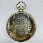 Antique 16 Size Crescent Swingout Open Face Pocket Watch Case Nickel Alloyusa