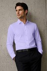Gianzen Mens Grade 3 5 Wrinkle-resistant Dress Shirts Mens Light Purple Long
