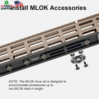 Mlok Arca Dovetail Rail Bipod Adapter Tripod Quick Release Plate Mk240
