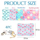 4 Pcs Guinea Pig Bedding Winter Guinea Pig Plush Small Animal Cage Liners Sof   